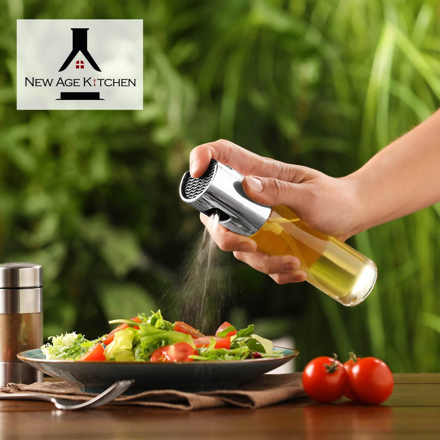 Olive Oil Sprayer and Mister, 100ml Glass Spray Bottle for Salad, BBQ, Baking - Aleta Farms