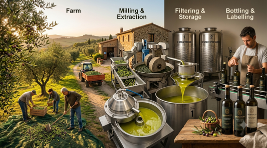 Farm to Bottle olive oil process explained
